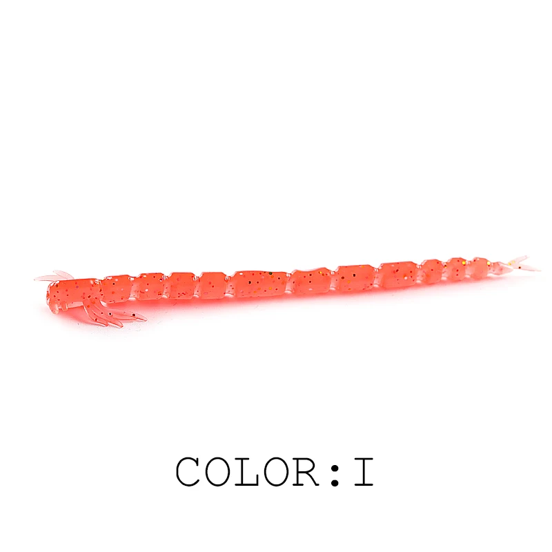 【Fishing】 2021 new supercontinent blood teez larva soft bait Luya soft bait crazy  55mm/80mm swing larva
