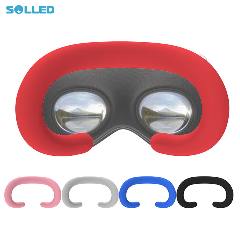 Face Cushion Pad Facial Bracket Face Cover Quick Release Comfortable Silicone Face Pad Compatible For Vision Pro VR Headset - ยี่ห้อ SOLLED ราคา 70 บาท*ส่งฟรี