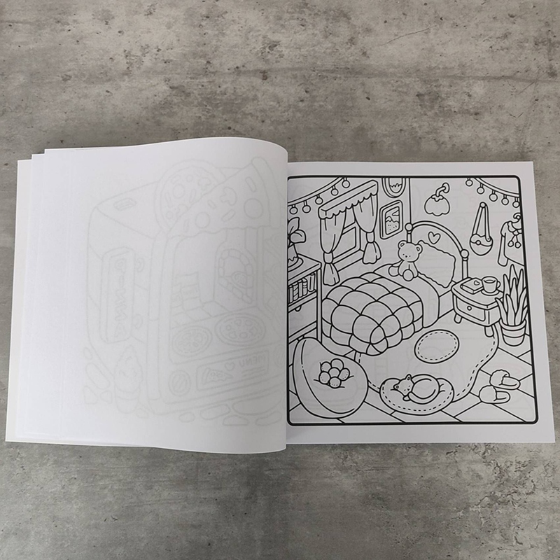 【POR】-2X Little Corner: Coloring Book for Adults and Teens Super Cute Design of Cozy Hygge Spaces