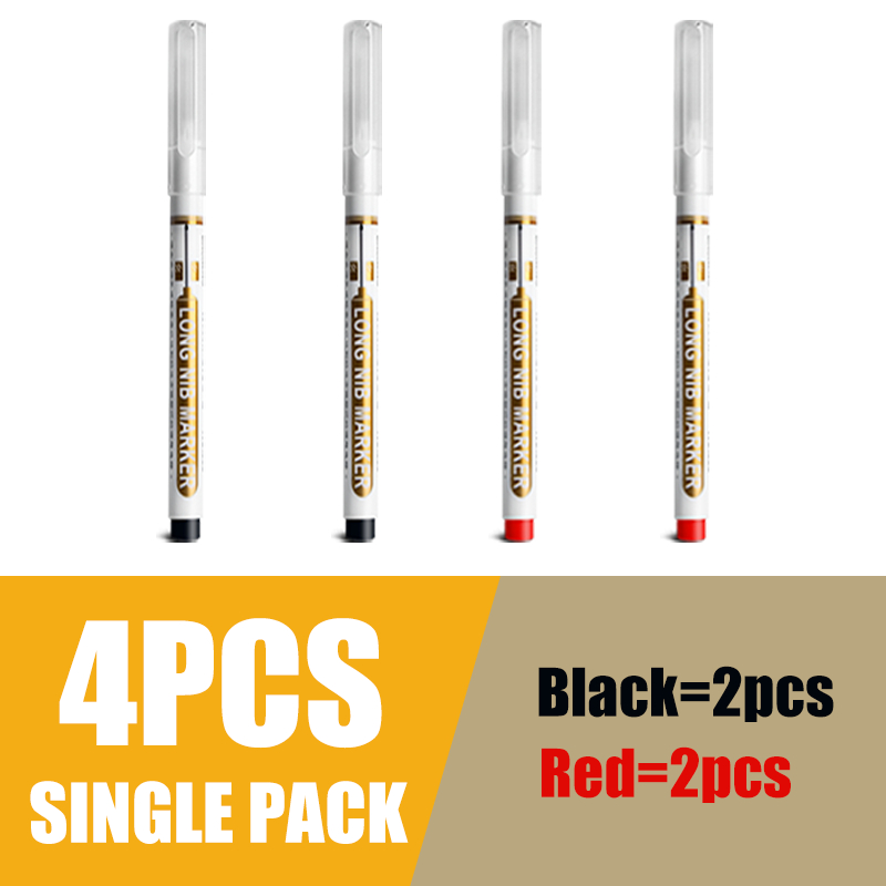 Big Capacity Quick Drying Waterproof Long Tip Marker Pen Long Head Oily Metal Wood Permenant Marker
