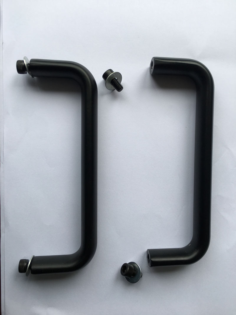 Màn Hình Cảm Ứng, Hộp lắp màn HMI Cài Đặt Tay Cầm Giá Đỡ Tay Cầm Khoảng Cách Lỗ Tay Cầm 152 Màu Đen Bạc - Màu Đen (Hai Tay Cầm