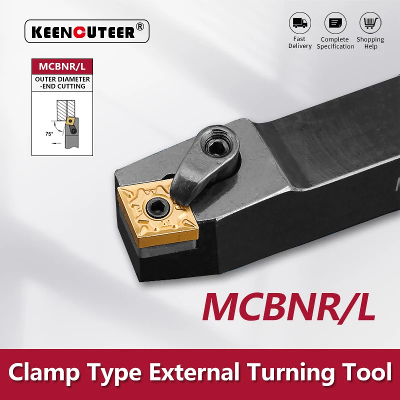 Mcbnr2020 mcbnr2525 mcbnr3232 bên ngoài chuyển công cụ mcbnr mcbnl máy tiện thanh quay chủ CNC cắt Công cụ cắt thanh