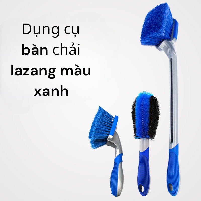 Dụng Cụ Bàn Chải Vệ Sinh Bánh Xe lazang màu xanh vệ sinh bánh xe chuyên dụng cho việc chăm sóc xế yêu