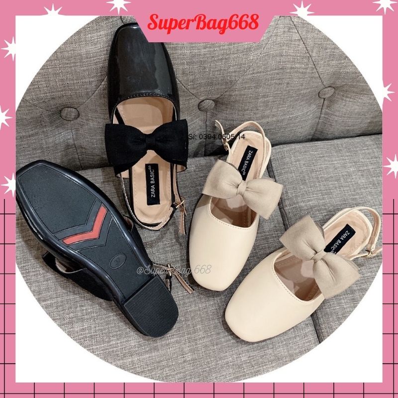 Gìay Búp Bê ️ FREESHIP ️ Giày Dép Nữ Tiểu Thư Nơ Da Bóng Hottrend - ABM FASHION