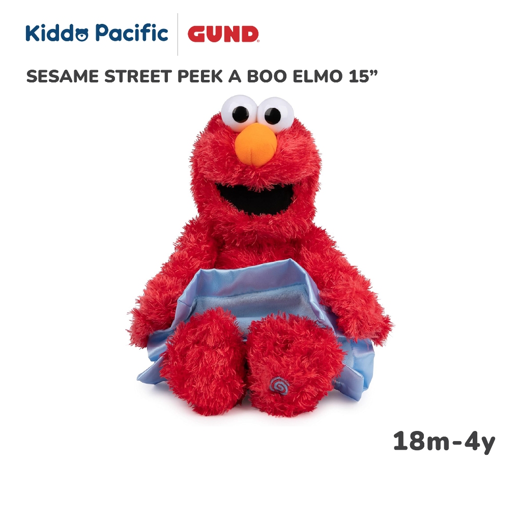 GUND SESAME STREET PEEK A BOO ELMO 15 INCH ตุ๊กตาเอลโม่เล่นซ่อนหา ราคา 2,156 บาท*ส่งฟรี