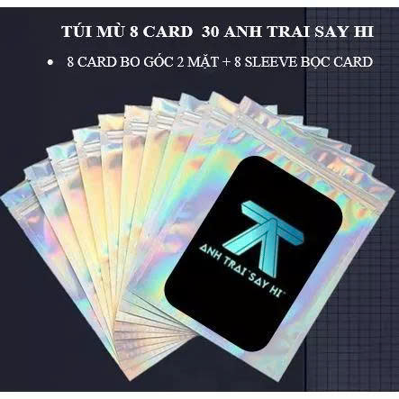 [1 TÚI 6 CARTúi Mù Card Bo Góc Anh Trai Say Hiii - Card HIEUTHUHAI Rhyder Quang Hùng MasterD Dương Domic vv