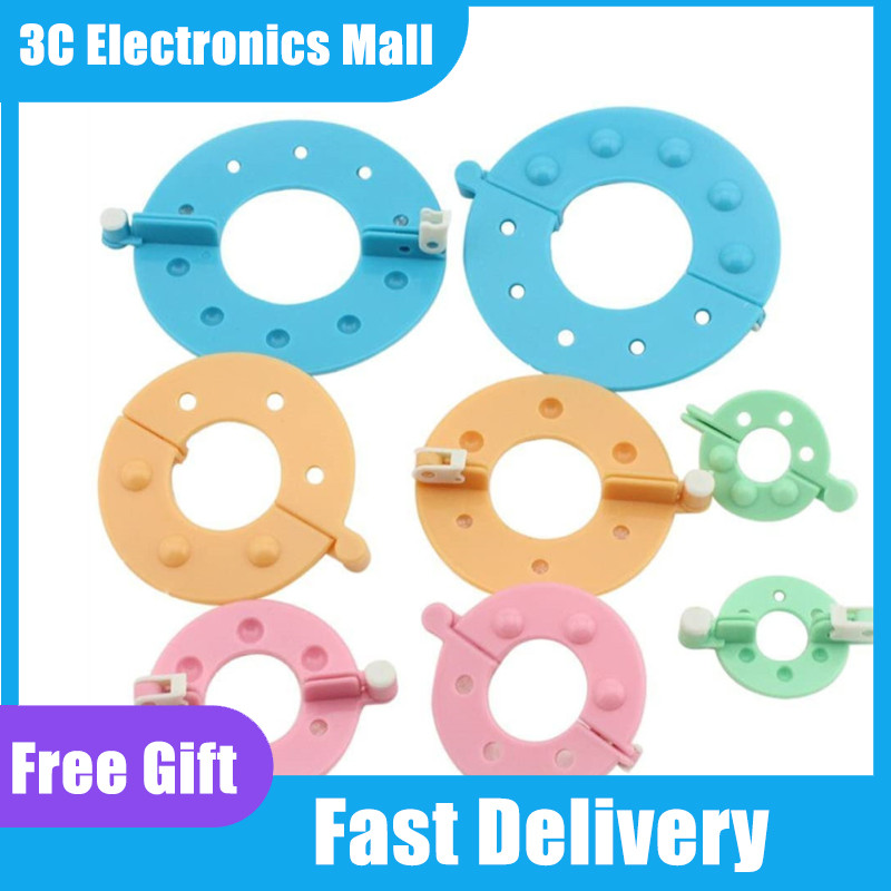 8 cái dụng cụ làm Pom Pom bóng lông Kim thêu thủ công dụng cụ làm Pom-Pom Bộ dụng cụ tự làm Bộ công cụ may 3.5cm 5.5cm 7cm 9cm,Trả lại trong vòng 7 ngày