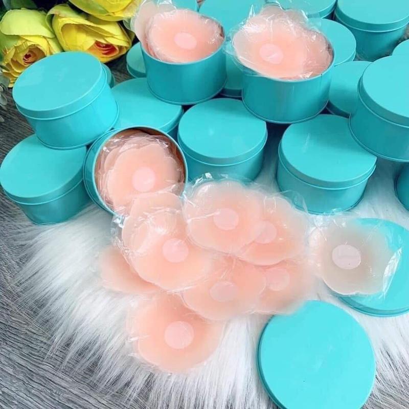 [ Combo 4 Hộp 40 Miếng ] Miếng Dán Ngực Silicon, Dán Nhũ Hoa Chính Hãng Loại 1 Có Thể Tái Sử Dụng Gia Dụng Số 1 Việt Nam