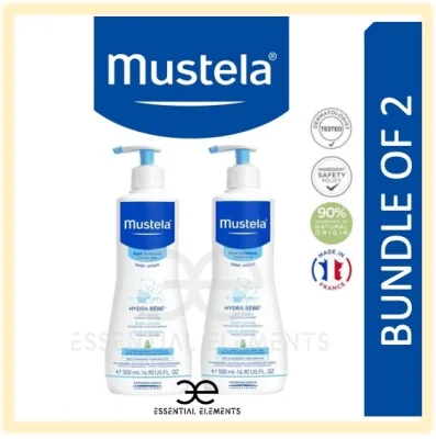MUSTELA [BUNDLE OF 2] HYDRA BEBE BODY LOTION 300/500ML AVOCADO|Baby& Newborns Skin Cream|Lasting Hydration|Protect
