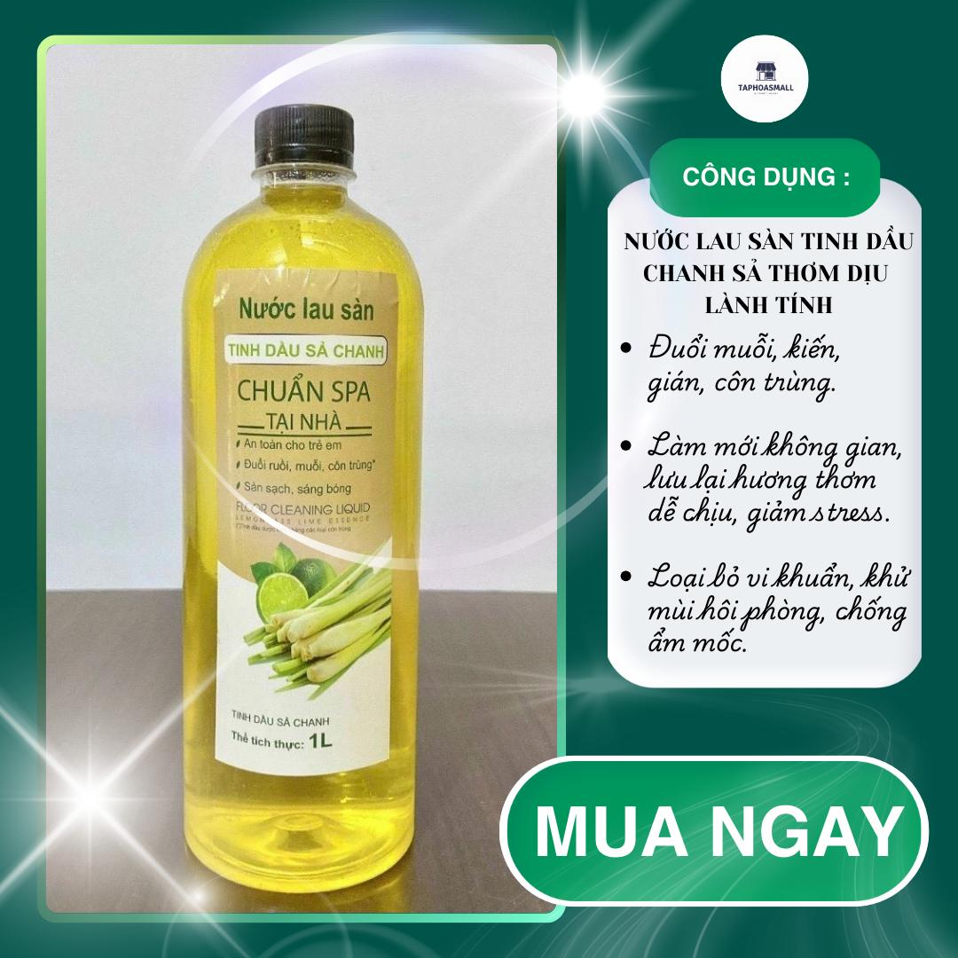 [TAPHOASMALL] Nước Lau Sàn Spa Tinh Dầu Chanh Sả 1 Lit