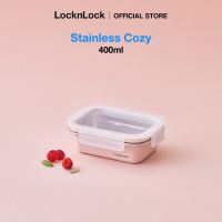 LocknLock Stainless Cozy 400ml | Microwave-Safe Stainless Steel Food Container