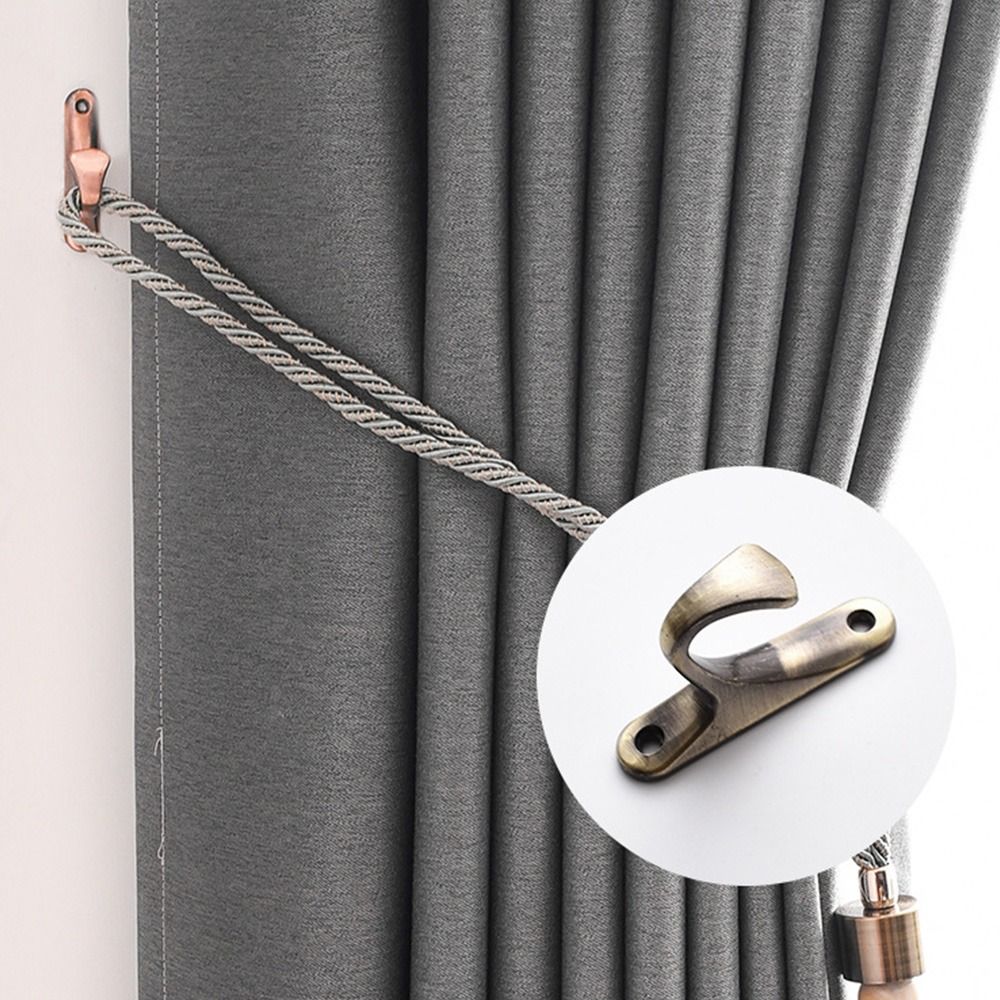SPNTANE 2pcs Trang trí nhà cửa Giữ Hiện đại Móc treo tường Giá treo rèm Móc loại gắn Rèm giữ