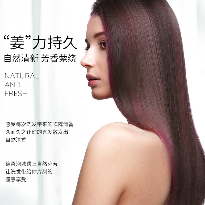 Piao Ting Ginger Shampoo Bottled Hairrush Refreshing Softness Deep Cleansing Shampoo