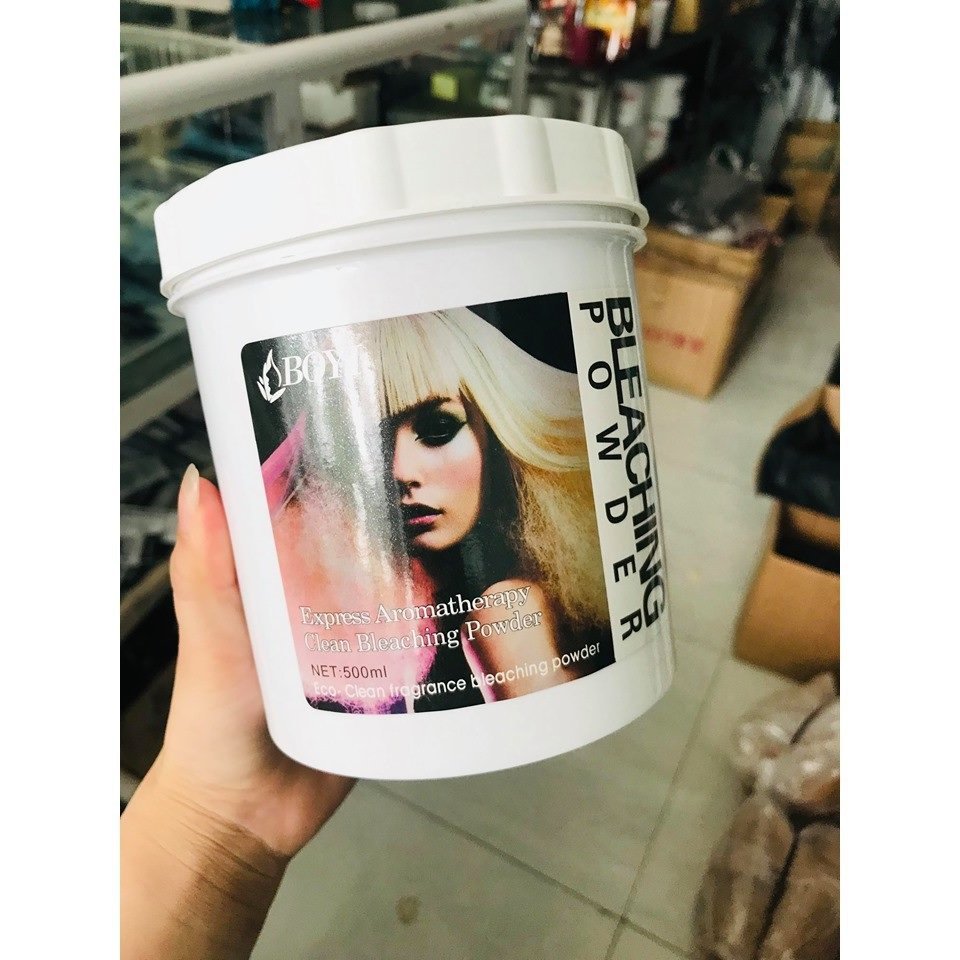 [Chuyên Salon] Bột Tẩy Tóc Hạt Xanh, Hạt Trắng Boyi 500g Hair Bleaching Powder, Anti-yellow Bleach Powder - SSBT0450