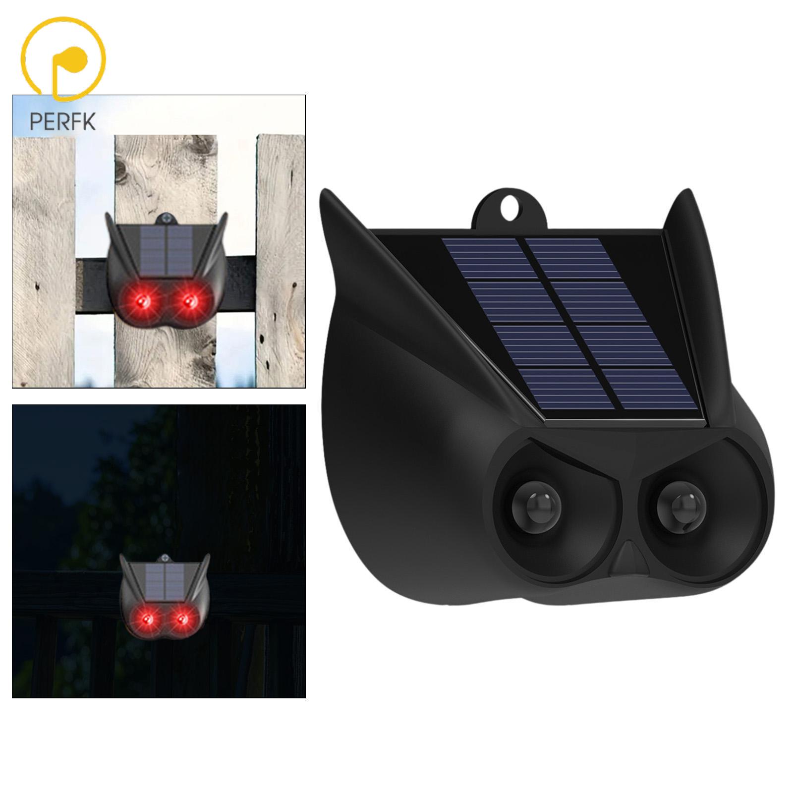 Perfk Solar Nocturnal Animal Repeller Flashing Light Deterrent Garden Animal Predator Bird Deterrent Device for Squirrel Seagulls ราคา 196 บาท*ส่งฟรี