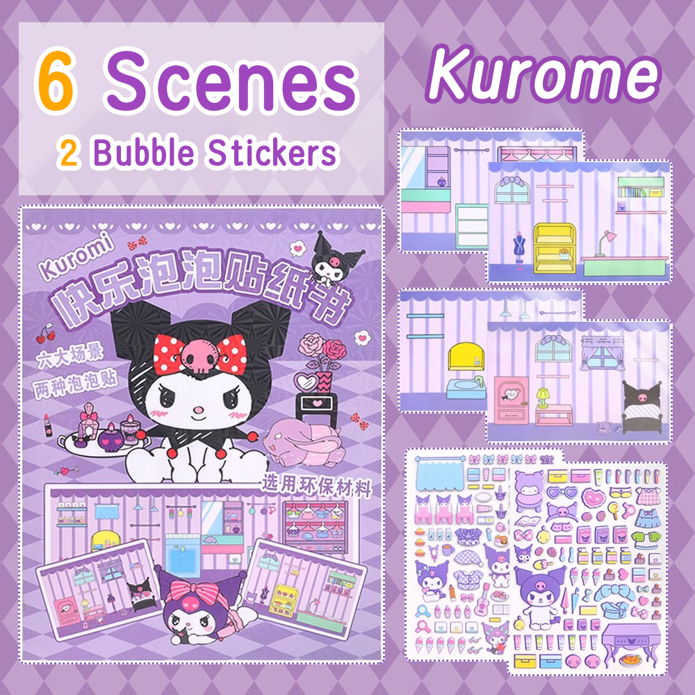 Ivorybaby Sticker Book Buku Sticker Lucu Quiet Book 3D Sticker Book Aesthetic Diy