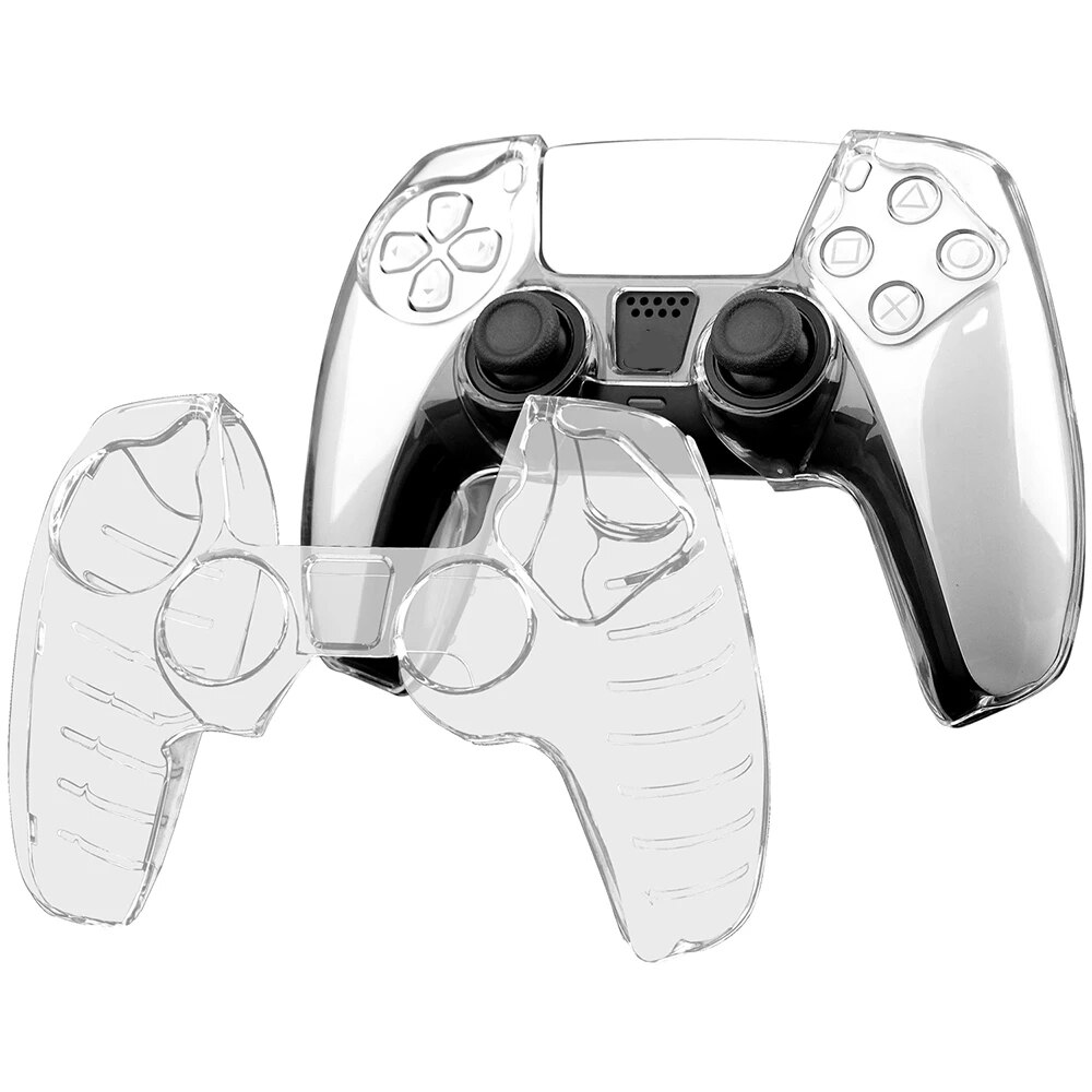 【On Sale】 Ostent Hard Clear Crystal Protective Skin Case Cover For Ps5 Console Controller Gamepad Joystick Protector Case