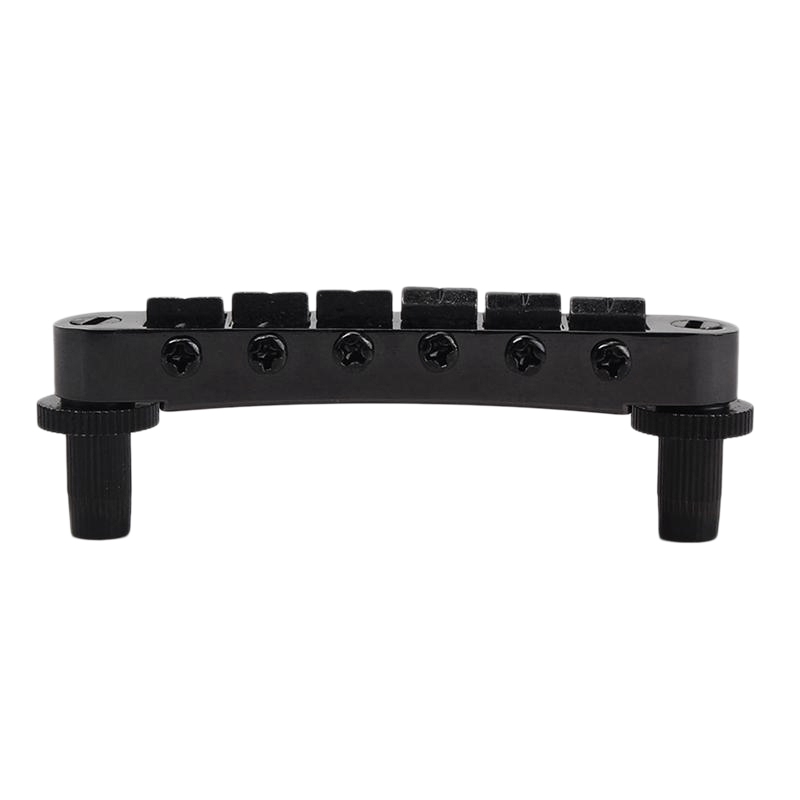 Electric Guitar Adjustable Saddle Bridge Tail Tune O Matic Bridge For Jazz Guitars Black