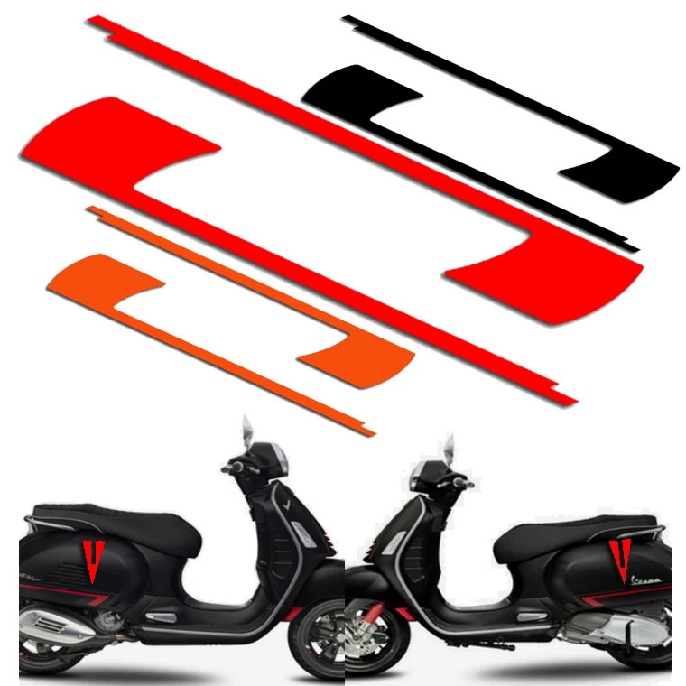 Vespa Xe Máy Sticker Scooter Side Sửa Đổi Decal Xe Máy Dán Cho Piaggio Vespa Sprint 150 Gts 300 Gtv300