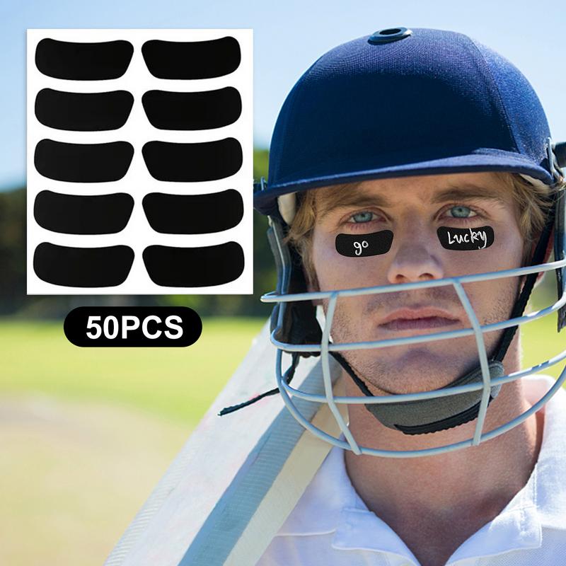 【2023 NEW】 Baseball Eye Black 50 Sheets Breathable Under Eye Football Strips Sports Eye For Girls Boys Adults Kids Sport