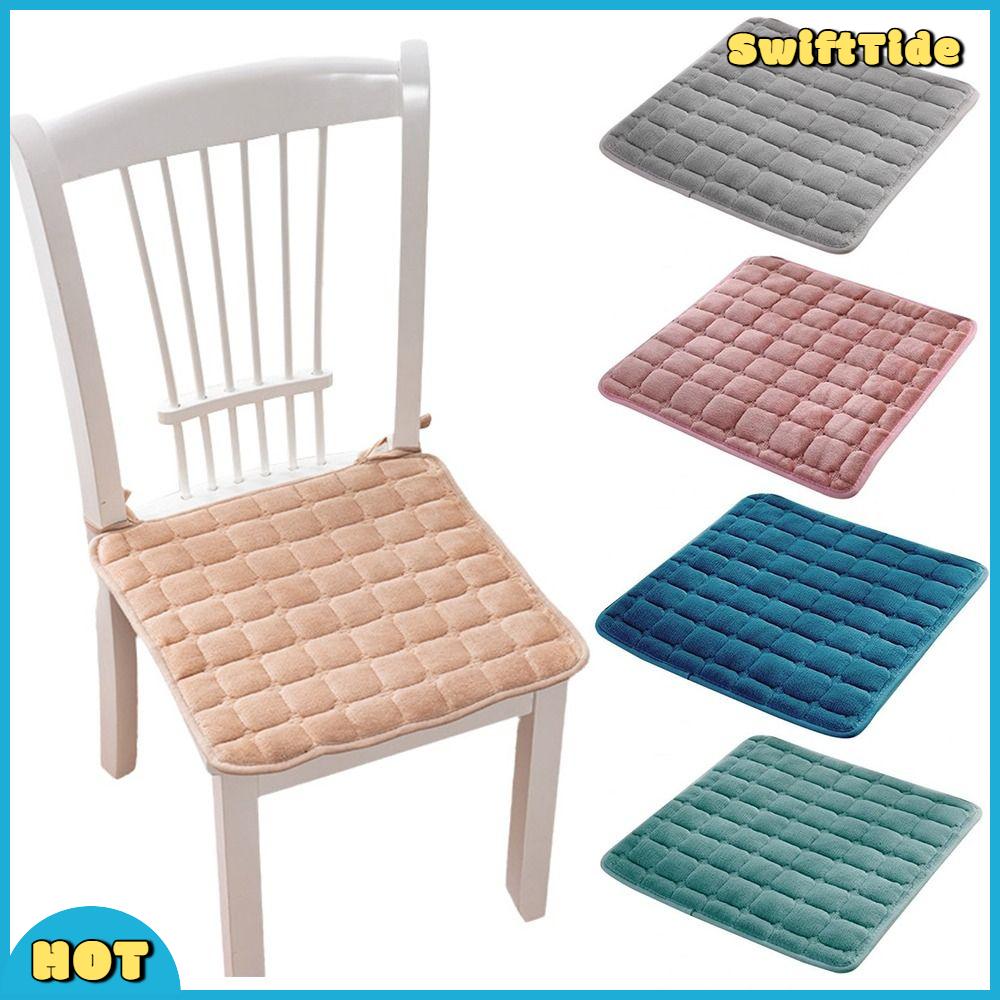 SWIFTTIDE Vải flannel Đệm ghế 45x45cm Ngoài ra, nhung Đệm ghế học sinh Mềm mại Ấm áp Đệm eo Trang trí văn phòng tại nhà