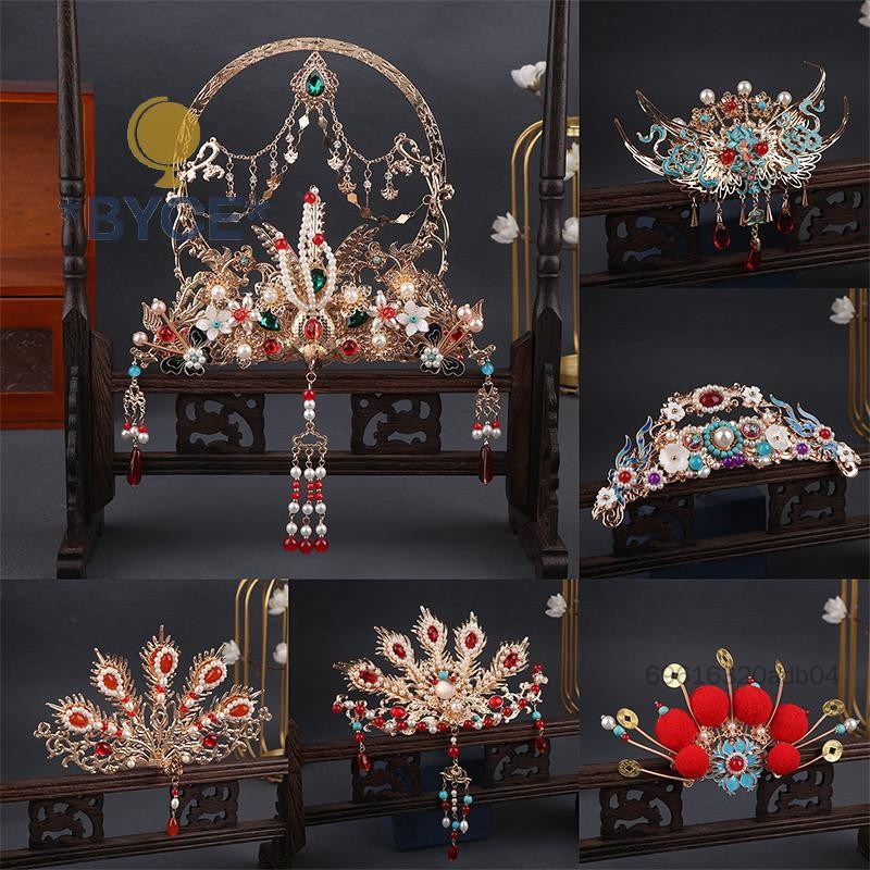 มงกุฏผมโบราณ - เครื่องประดับผมผ้าโพกศีรษะจีน Hanfu สำหรับทรงผมเครื่องแต่งกาย ราคา 249 บาท*ส่งฟรี