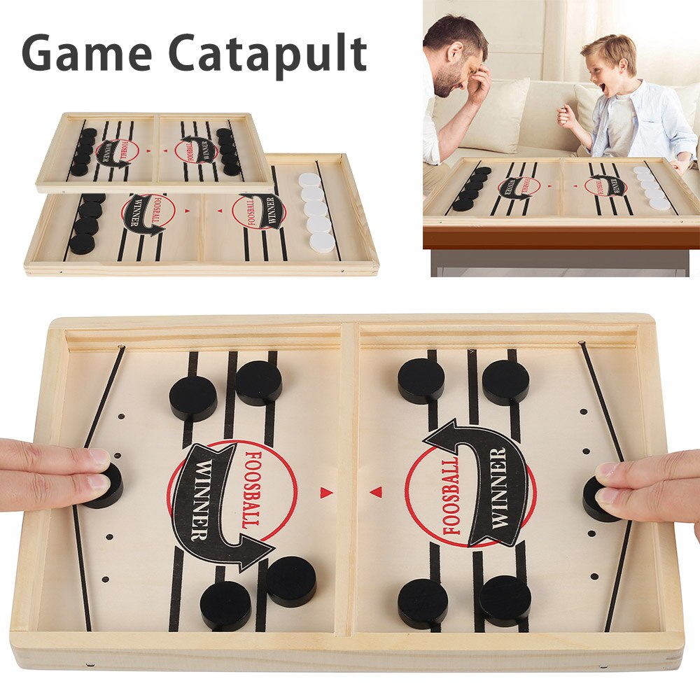 Nhanh Chóng Sling Puck Nhịp bàn gỗ Hockey Người Chiến Thắng S Tương Tác Cờ Vua Đồ Chơi Cho Trẻ Em Máy Tính Để Bàn Chiến Đấu Hội Đồng Quản Trị
