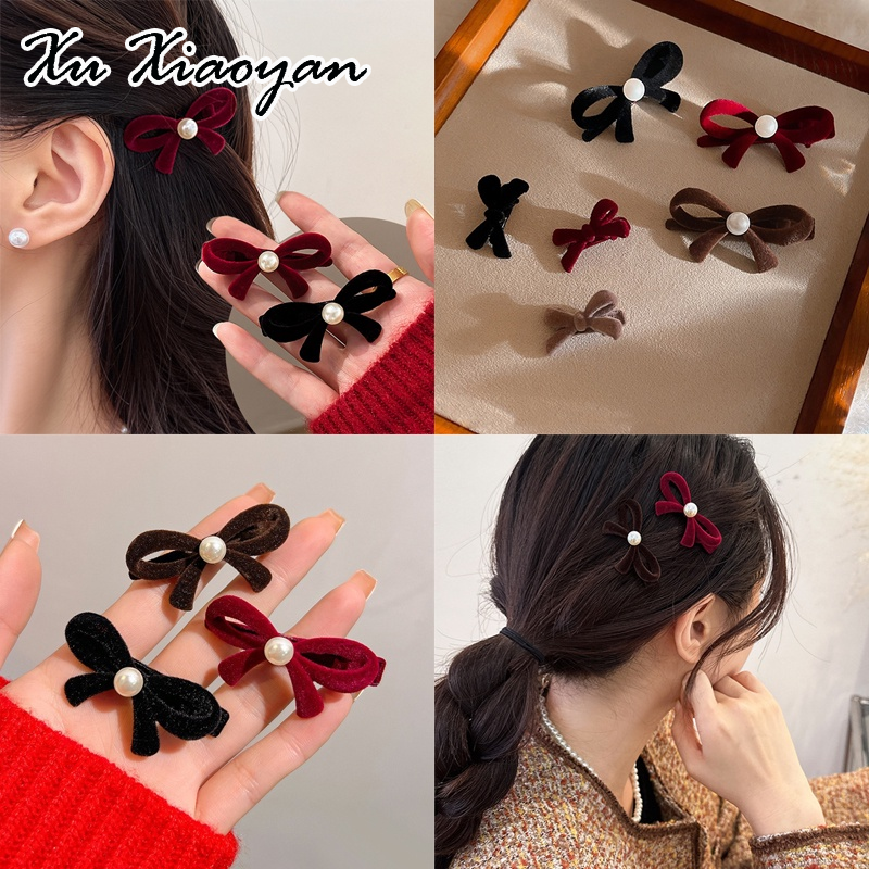 XUXIAOYAN Haimeikang กิ๊บติดผม bowtie-Crowned ใหม่หวานและเรียบง่าย - ยี่ห้อ XUXIAOYAN ราคา 12 บาท*ส่งฟรี