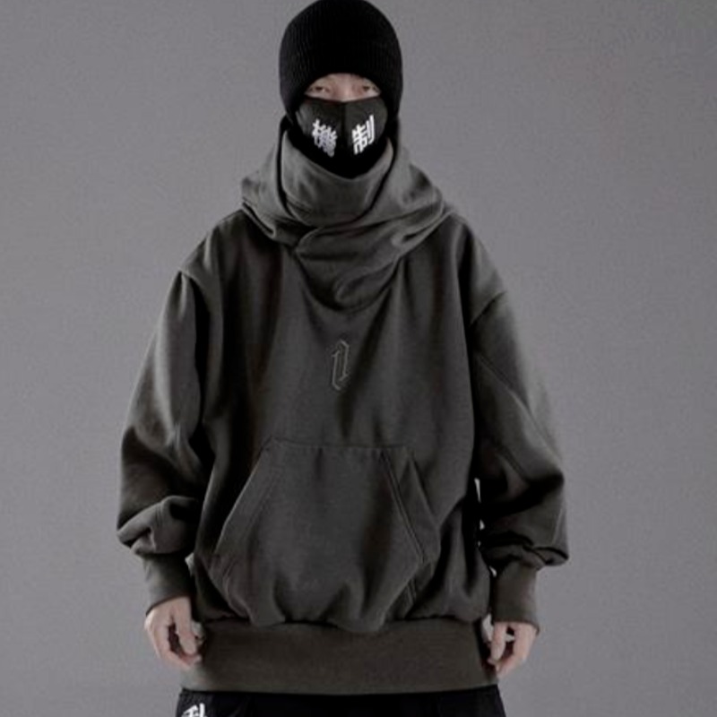 MOLAN bộ hoodie nam Áo khoác hoodie zip-Áo khoác thêu cổ lọ cho nam áo nỉ có mũ