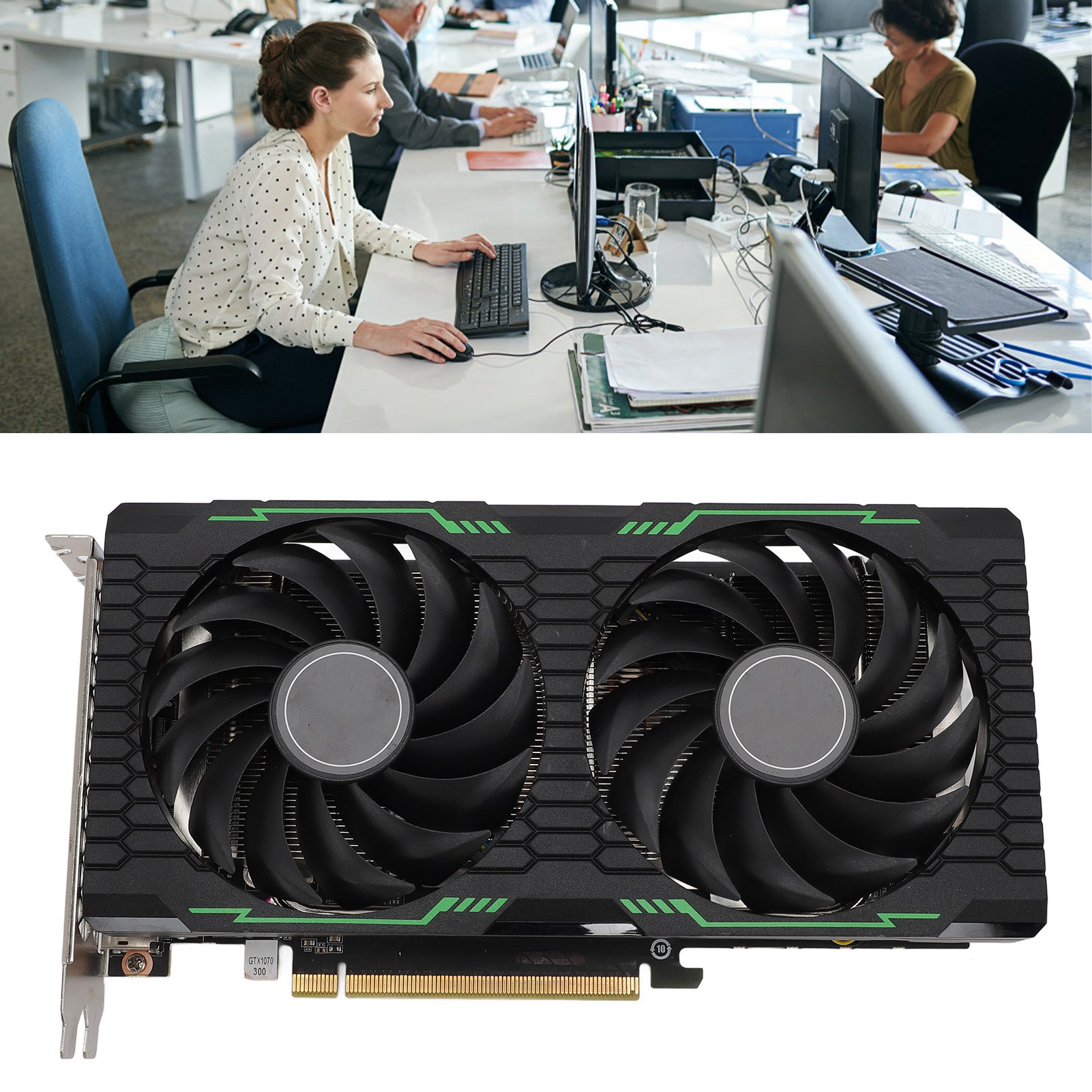 Garosa Thẻ video chơi game Kết xuất đồ họa mạnh mẽ Card đồ họa 1683 MHz/8000 MHz 8GB DDR5 Tụ điện thể rắn nhiệt độ cao 256 bit cho máy tính để bàn Giá 7,937,000 Đồng*Miễn phí vận chuyển