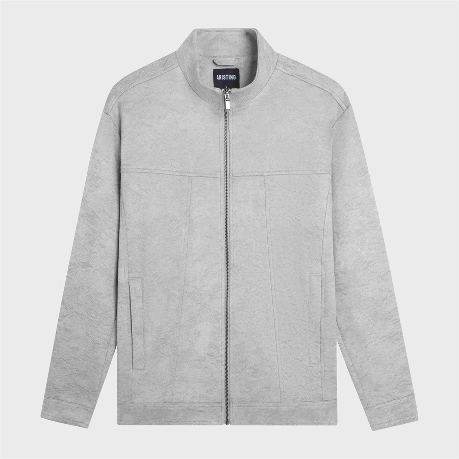 Áo khoác 2 lớp Aristino bề mặt vải nhung mềm mịn phom đứng dáng và giữ nhiệt tốt - AJK023BZ