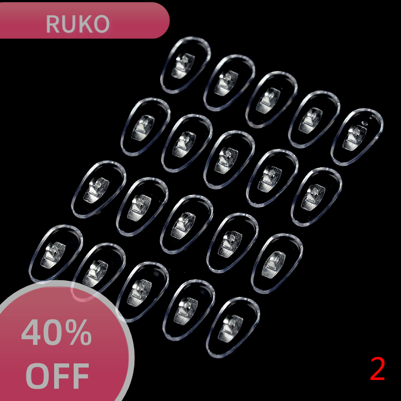 RuKo 10 cặp Silicone vít trên Miếng đệm mũi Brace hỗ trợ cho kính hỗ trợ nosepad