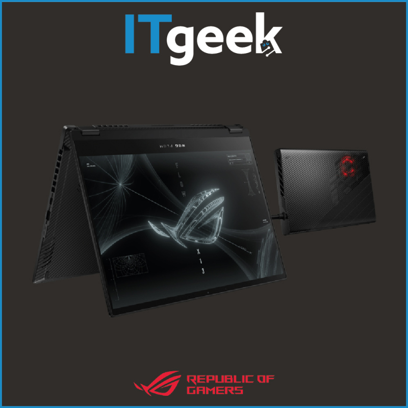 Asus ROG Flow X13 | GV301QH-K5228T | AMD Ryzen 9 5980HS Processor | 13.4” | 32GB LPDDR4X | 1TB SSD | NVIDIA GeForce GTX 1650 | Windows 10 Gaming Laptop