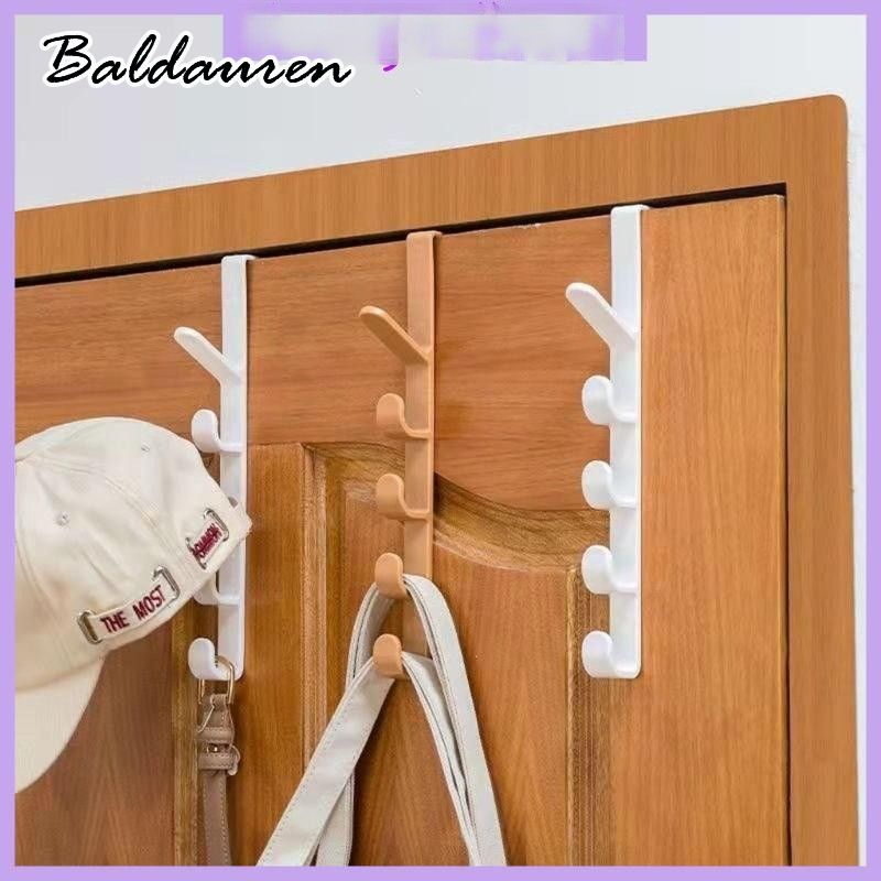 BALDAUREN Chan กว่าประตูตะขอแขวนประตูตะขอพลาสติกที่มีความทนทานประตูตะขอจัดแขวนเสื้อผ้า, เสื้อ, ผ้าขนหนู ราคา 30 บาท*ส่งฟรี