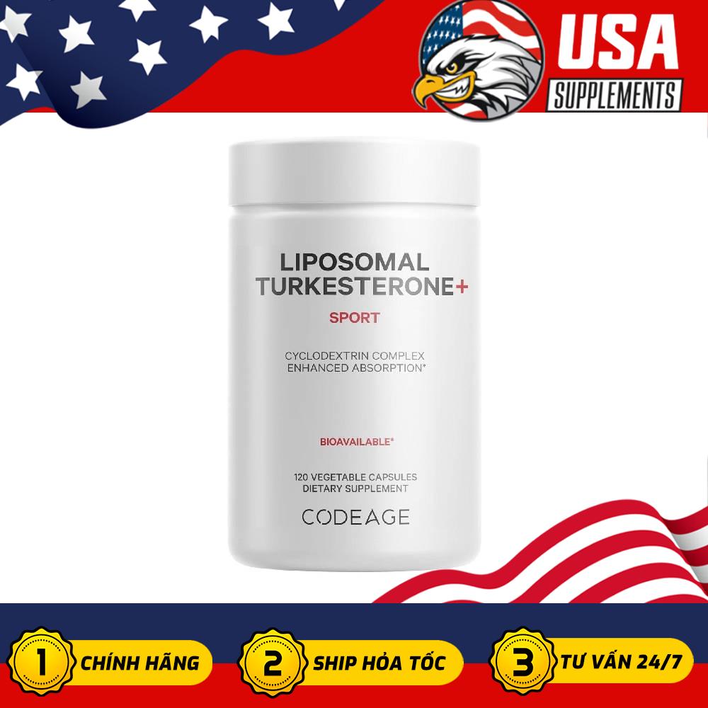 Codegae Liposomal Turkesterone+ 120 Viên – Hỗ Trợ Duy Trì Sức Mạnh Cơ Thể