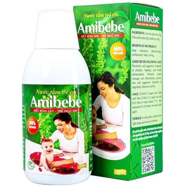 Nước tắm trẻ em amibebe 250ml nt.dr.tâm