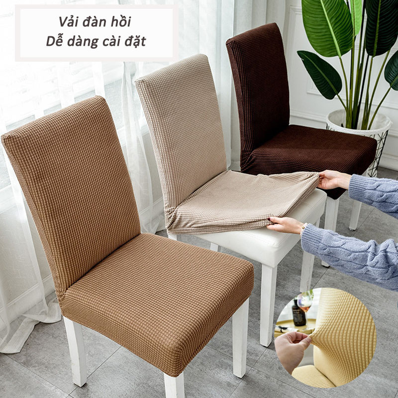 Allieuka Bọc Ghế Ăn Có Độ Co Giãn Tốt Thiết ,Sạch sẽ và gọn gàng, thích hợp cho phòng ăn, phòng khách, tiệc tùng...