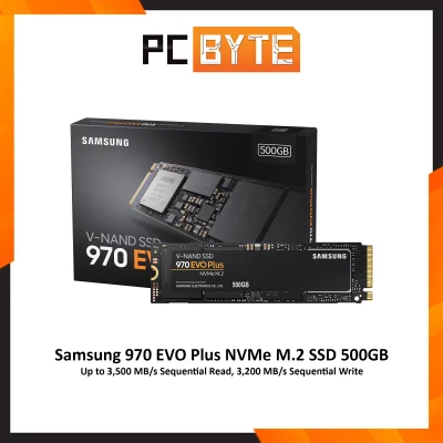 Samsung 970 EVO Plus M.2 NVMe SSD (PCIe Gen 3.0 x4 / V-NAND / Up to R:3,500MB/s / Up to W:3,300 MB/s | 500GB/1TB)