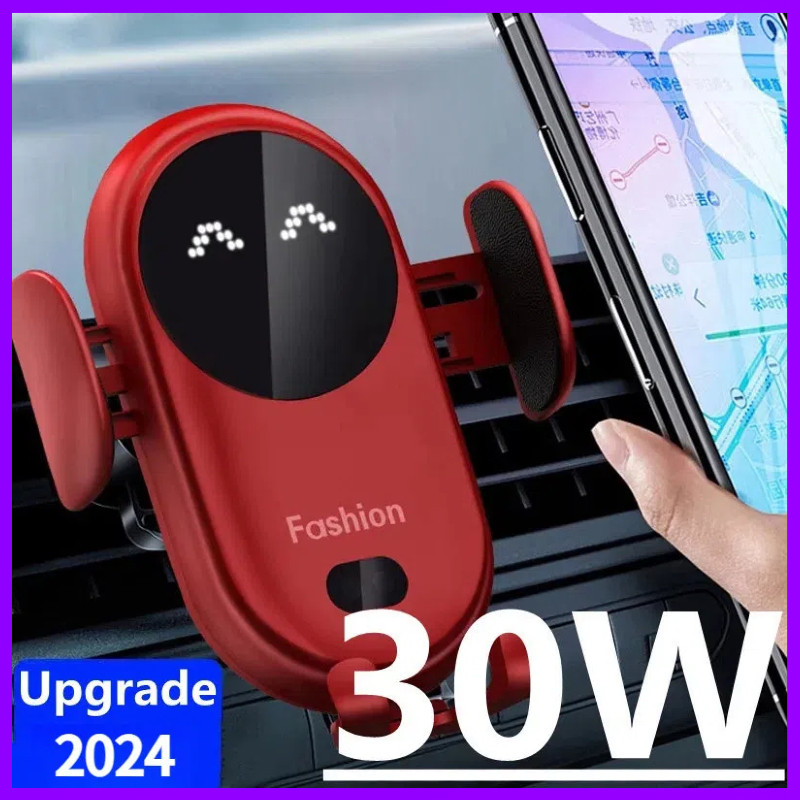 พร้อมให้การชาร์จแบบไร้สายขนาด 30W ที่ชาร์จรถยนต์ไร้สาย ที่วางโทรศัพท์มือถือในรถยนต์ ที่วางโทรศัพท์มือถือ ที่วาง ราคา 275 บาท*ส่งฟรี