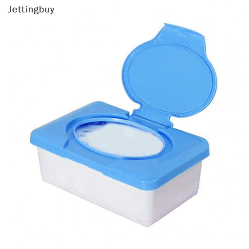 Jettingbuy Flash Sale Wet Tissue Storage Box Plastic Case Home Office