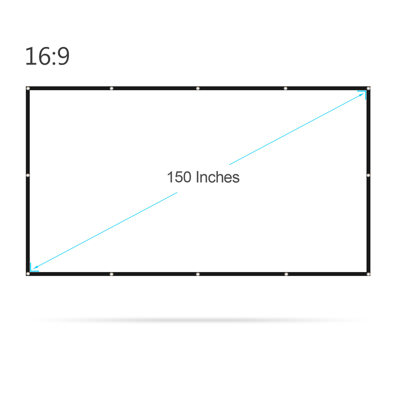 Berdo widesn 150 inch máy chiếu SN widesn 16:9 Máy chiếu di động SN chống nhăn có thể gập lại ioor máy chiếu ngoài trời phim SN cho văn phòng nhà cửa