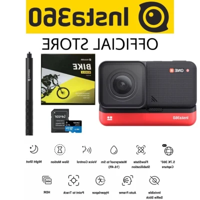 Insta360 One R 4K Edition with Bike Bundle - Modular Action Camera