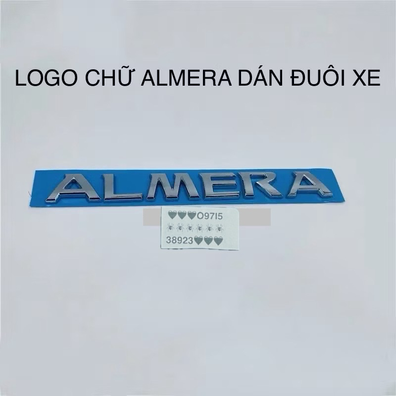 LOGO CHỮ ALMERA CAO CẤP