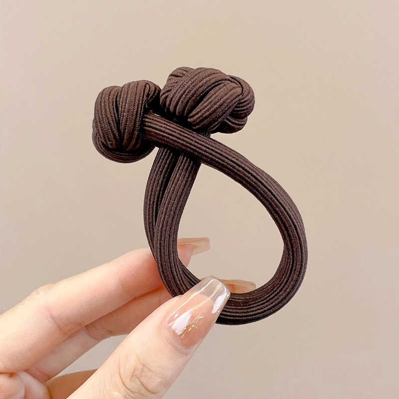 Ban nhạc đầy màu sắc và cao su dày với độ co giãn cao và độ bền mới mở-Kết thúc Dây Buộc Tóc Phụ kiện tóc