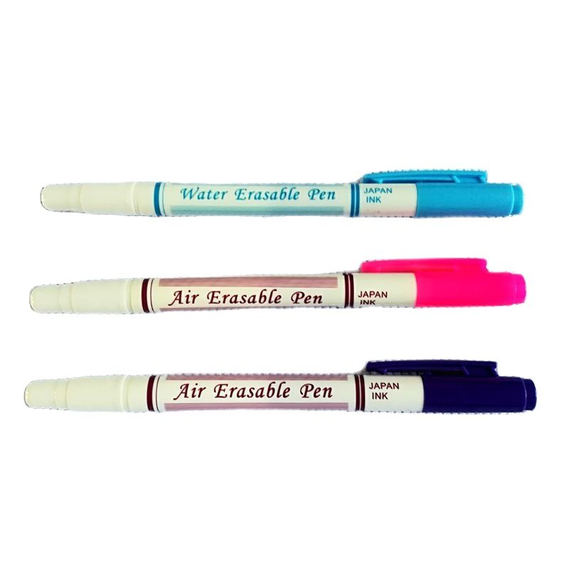 3/6PCS White Water Soluble Marker Pen Fabric Marking 6Water Erasable  Marking Pen for Leather Marking Clothing Graffiti DIY