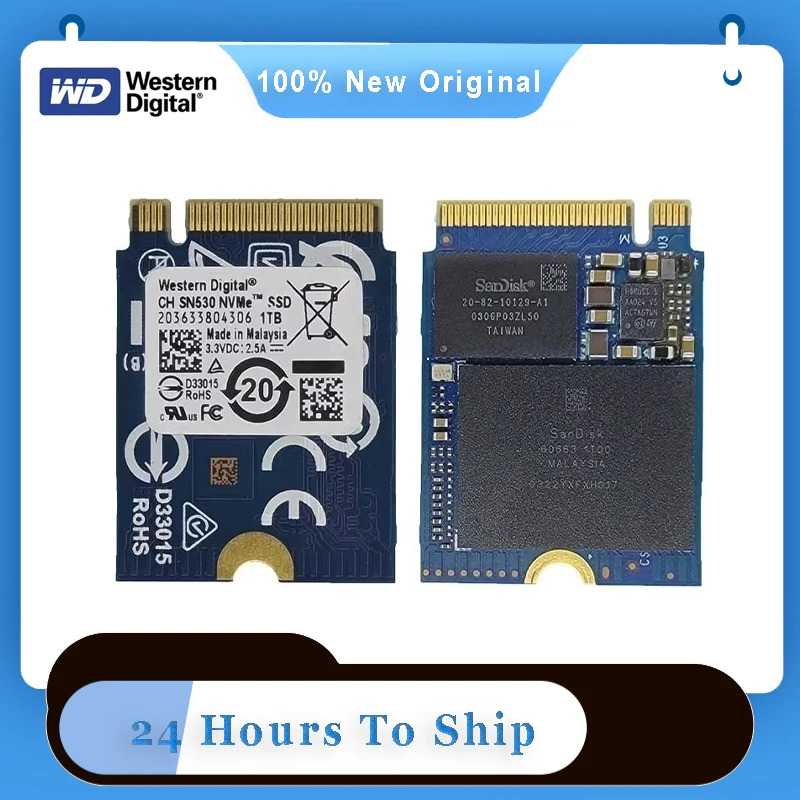 Western Digital Sn530 1Tb Nvme Pcie Ssd For Surface Pro X & Xbox