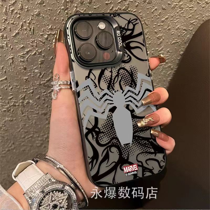 Ốp Điện Thoại Dẻo Họa Tiết spiderman Mạ Màu Độc Đáo Thời Trang Cho ai phôn13pro12 14pro 117p
