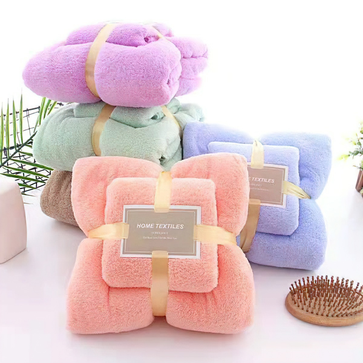 Set 2 Khăn tắm lông cừu siêu mềm,- Siêu mềm mịn, siêu bền-TyHome