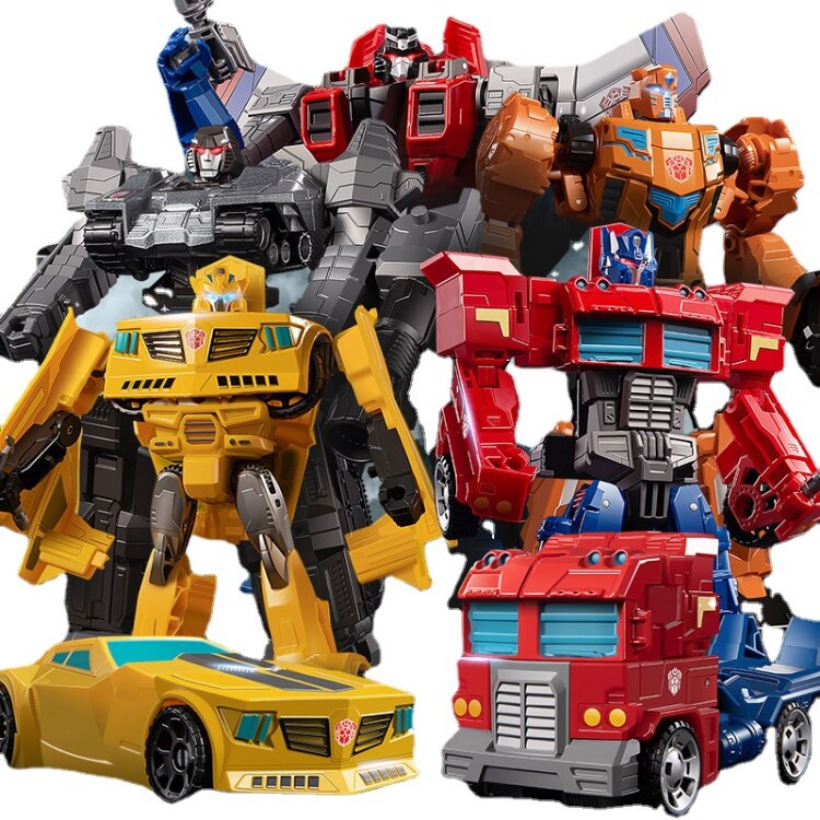 Transformers Morphing Toys Autobots Robots Optimus Prime Bumblebee Collection Figurines, Birthday Gi