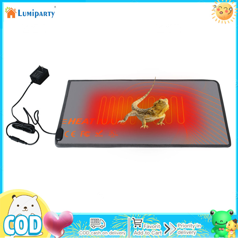 Reptile Heating Pad With Adapter, Under Tank Heat Pad, Waterproof Pet Heating Pad For Reptiles Tortoise Snakes Lizard Gecko Hermit Crab Turtle Amphibians ราคา 718 บาท*ส่งฟรี